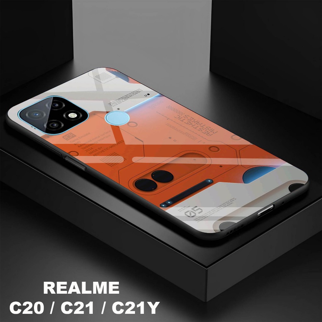 Softcase Kaca Kilau Realme C20 / C21 C21Y - Softcase Kaca Realme C20 / C21 C21Y - Softcase Kaca Kila