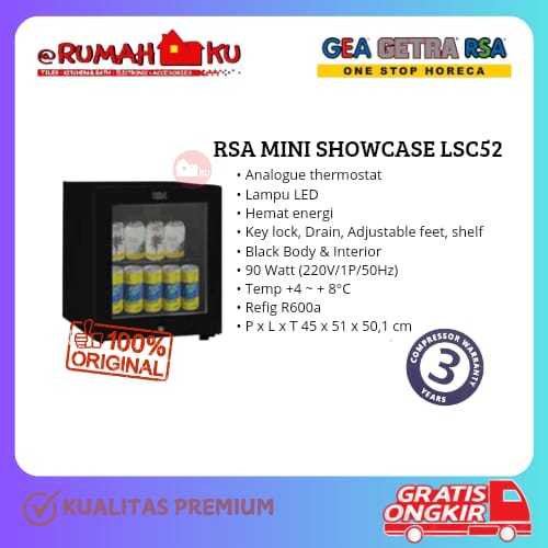 SHOWCASE MINI RSA LSC52 52LITER /SHOWCASE 52LITER /SHOWCASE RSA LSC52