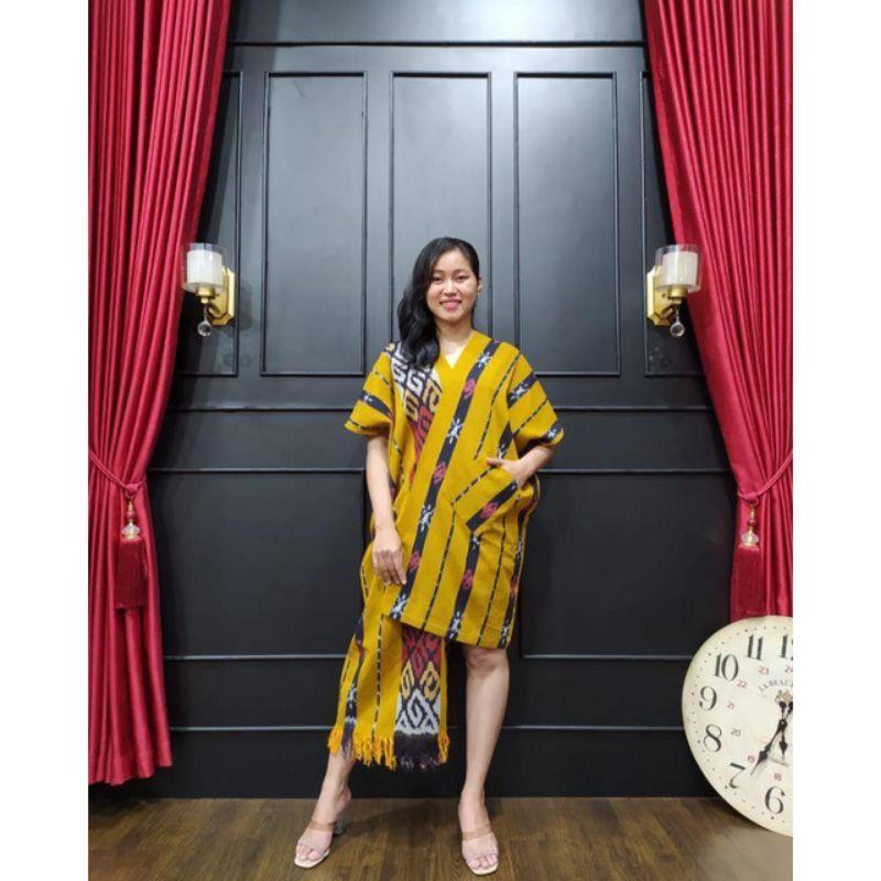 TUNIK TENUN UNIK ELEGAN RUMBAI MOTIF - DRESS TENUN - OUTWEAR TENUN BY SIMPLE ETHNIC
