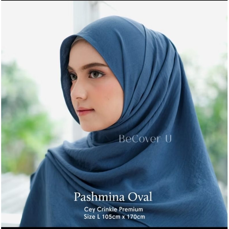 PRELOVED PASHMINA OVAL CRINKLE PASHMINA SYARI