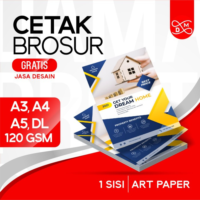 

Cetak Brosur Desain Custom 1 rim (500 lbr Ukuran A4)
