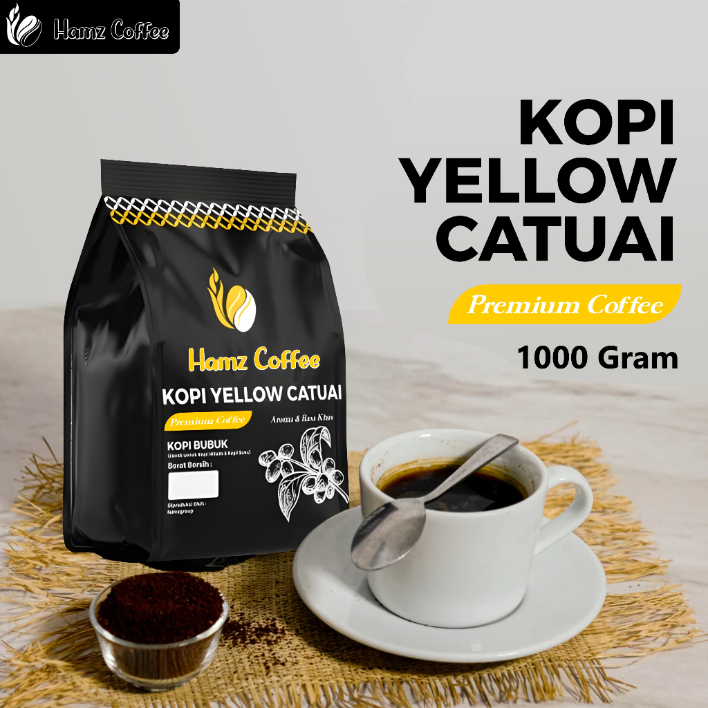 

Hamz Coffee - kopi bubuk yellow catuai premium bergaransi 1000gr
