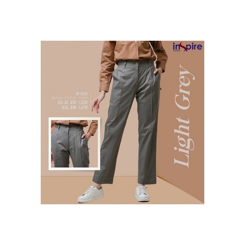 INSPIRE IP 002 KULOT WANITA KARET STRETCH | CELANA PANJANG CASUAL PREMIUM | FORMAL PANTS