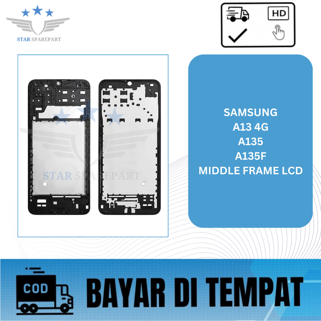 MIDDLE FRAME LCD SAMSUNG A13 4G / A135 / A135F / DUDUKAN LCD