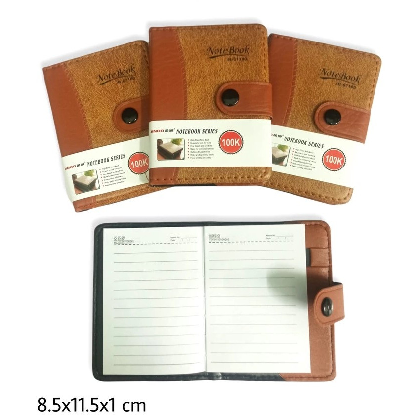 

Notebook / Agenda Kancing kulit 100K