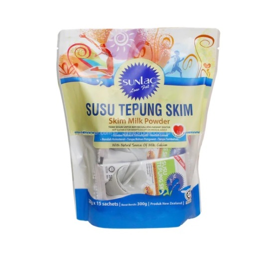 

Susu SUNLAC INSTANT Skim Milk Powder (15Sachet x 20g)