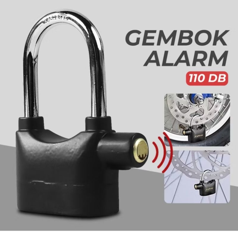 Gembok alarm anti maling motor universal nmax aerox adv pcx vario dll