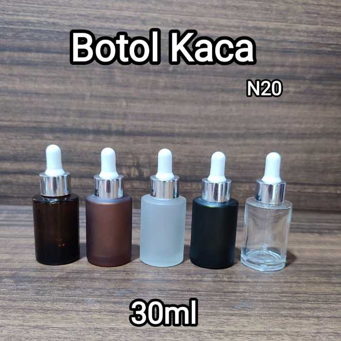 Botol Dropper Serum Pipet Kaca 30ml For Cosmetic Treatment Skincare Botol serum Botol Amber Glossy A