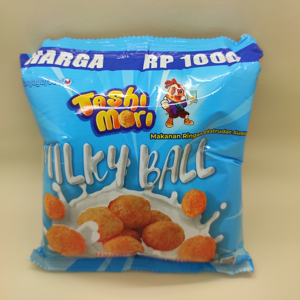 

Tashi Mori Milky Ball Makanan Ringan Ekstrudat Susu