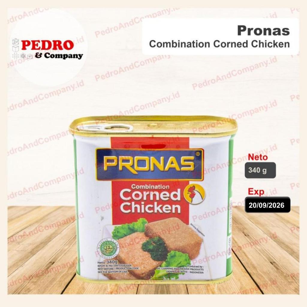 

Pronas corned chicken kornet daging ayam kombinasi 340 gram