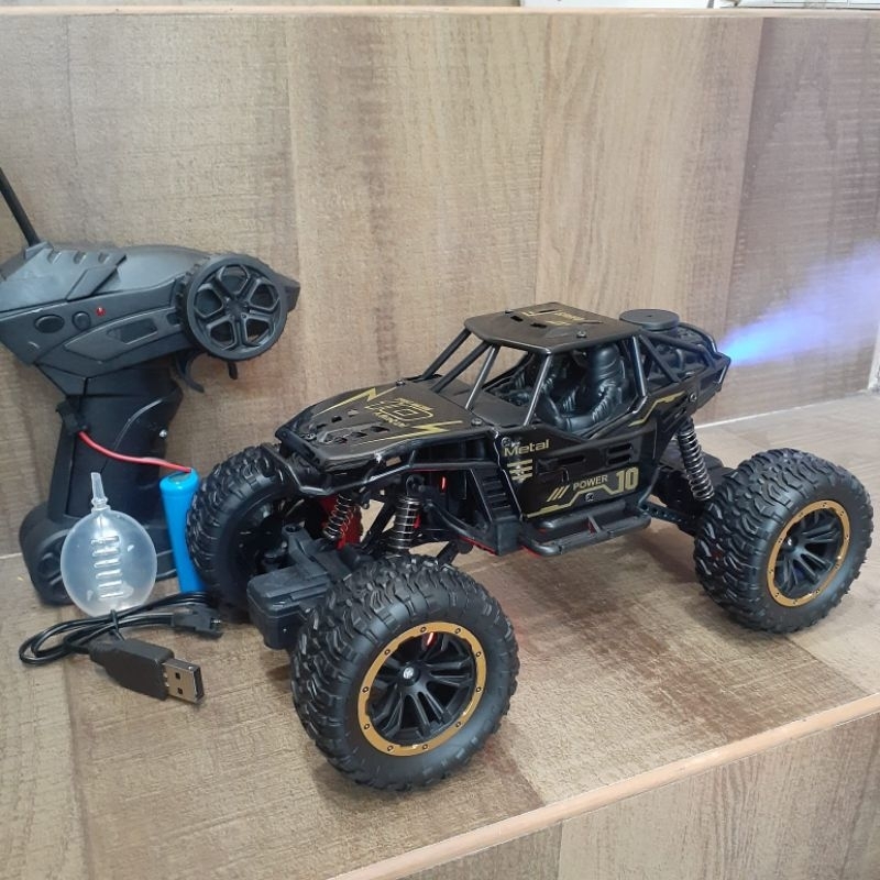 BIG PROMO Bintang RC mainan mobil remote control RC off-road metal spray asap led// mainan mobil
