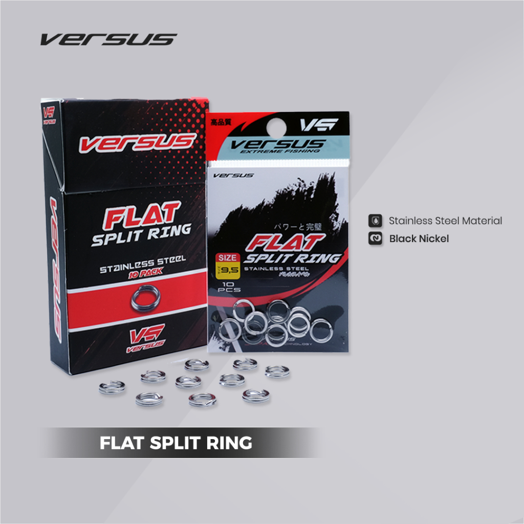 Versus Flat Split Ring | Cincin Sambung Material Stainless Steel