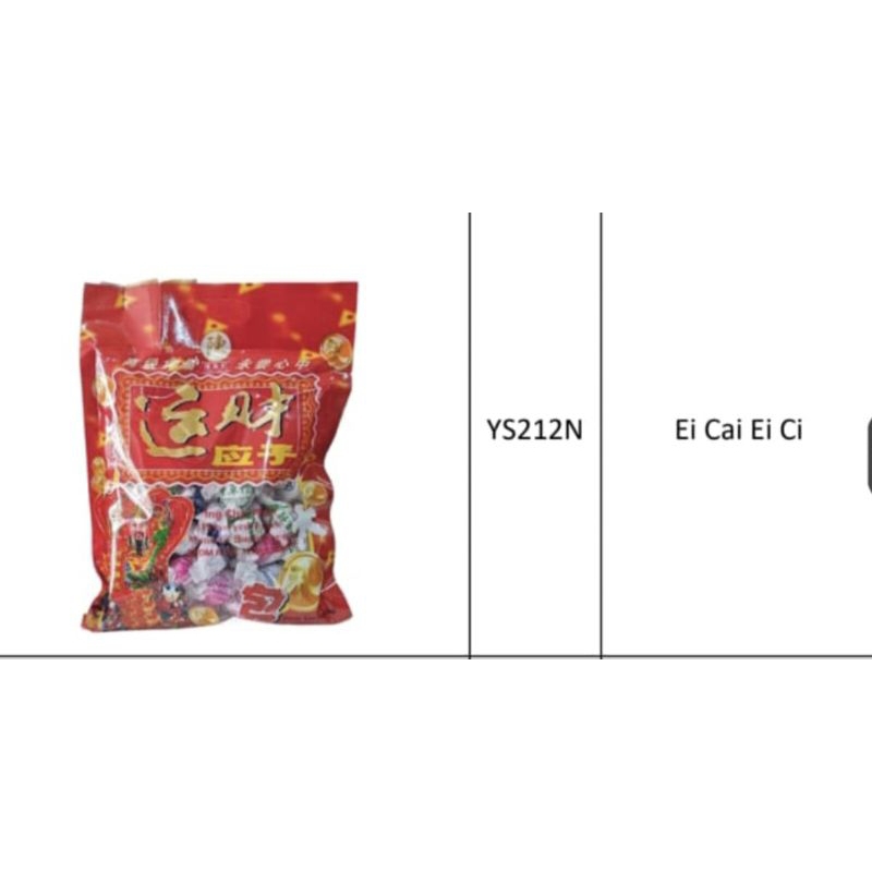 

manisan cny manisan imlek permen ei cai ei ci 600gram
