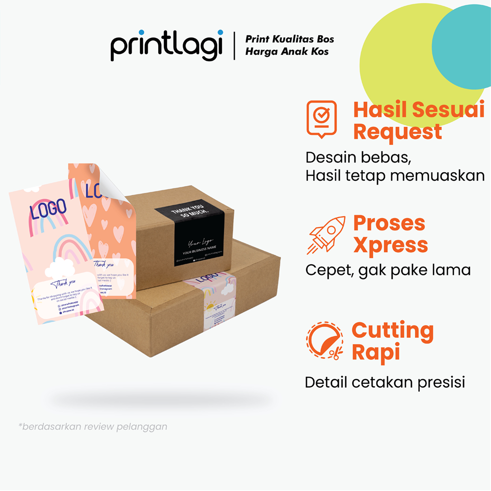 Stiker Segel Box / Cetak Stiker Segel Kotak / Sticker Seal Box Packaging / Stiker Segel Custom
