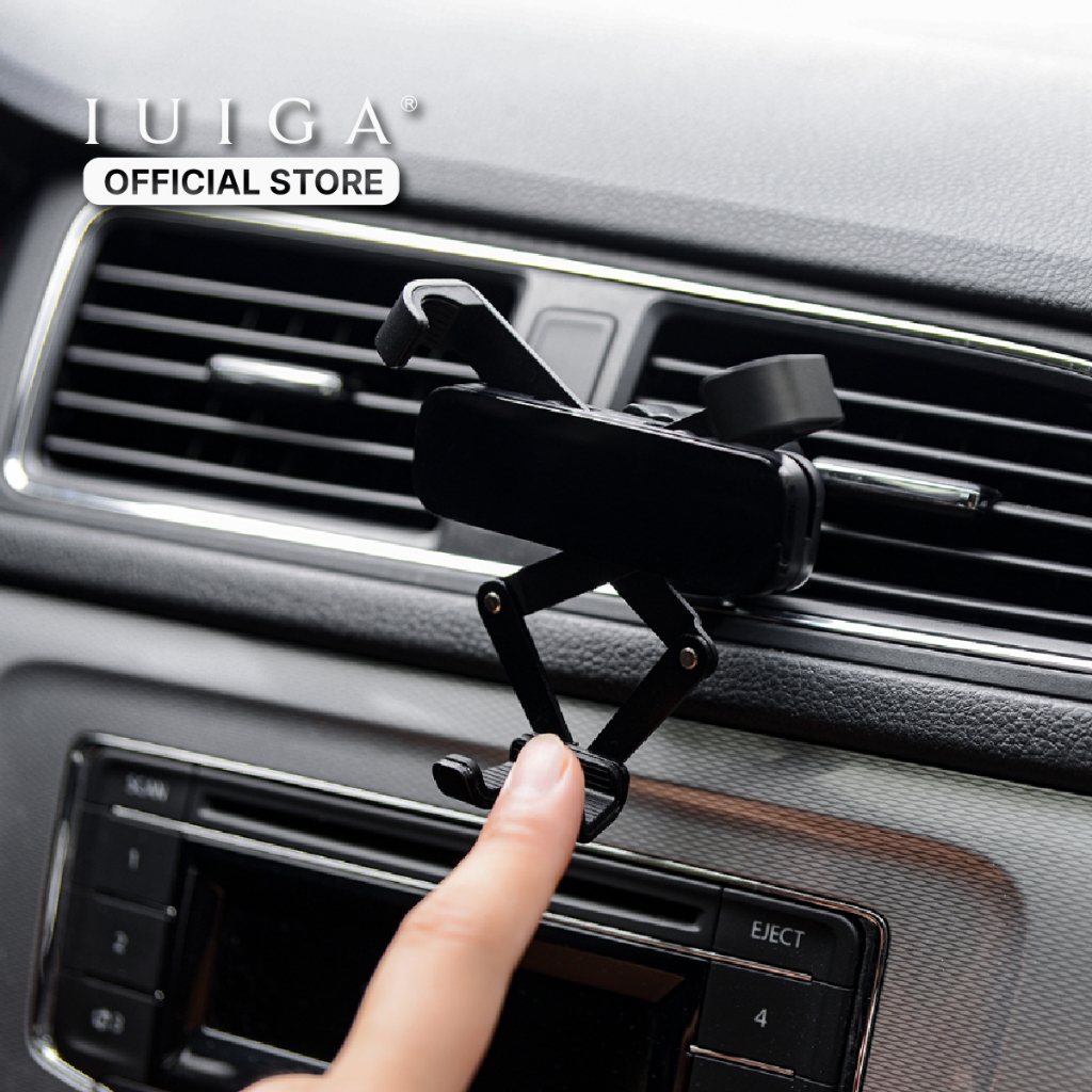 IUIGA Gravity Car Phone Holder - Holder Penjepit HP Mobil Otomatis Anti Jatuh