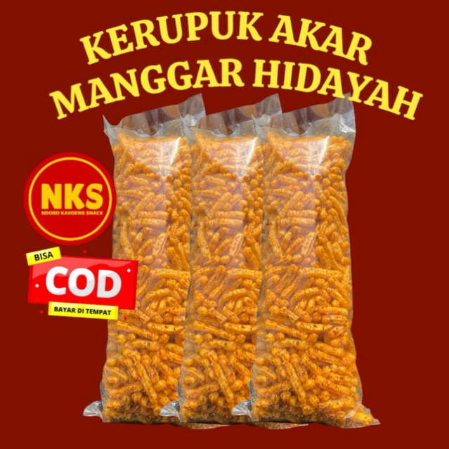 

KERUPUK MANGGAR /KERUPUK AKAR GURIH PEDAS (800GR)