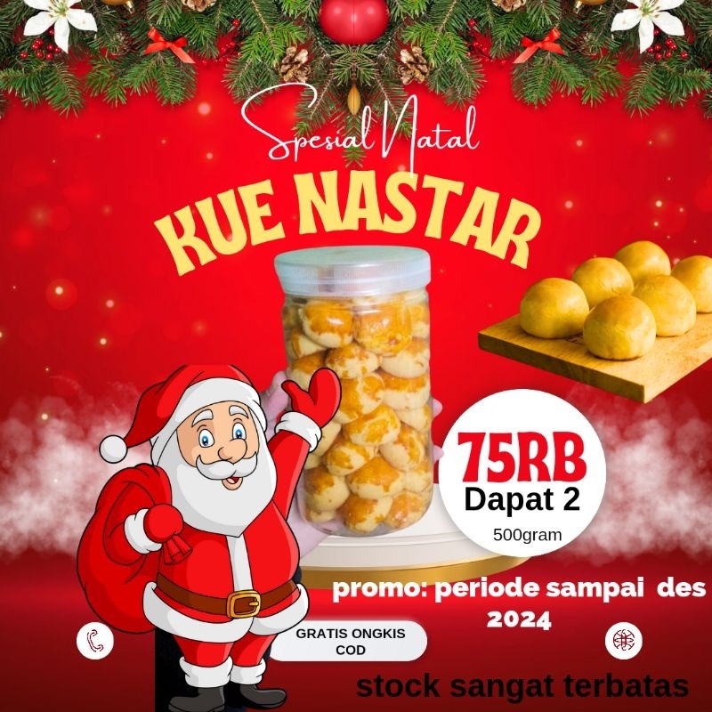 

KUE NASTAR KEMASAN 500 GRAM PAKET 2 TOPLES PROMO