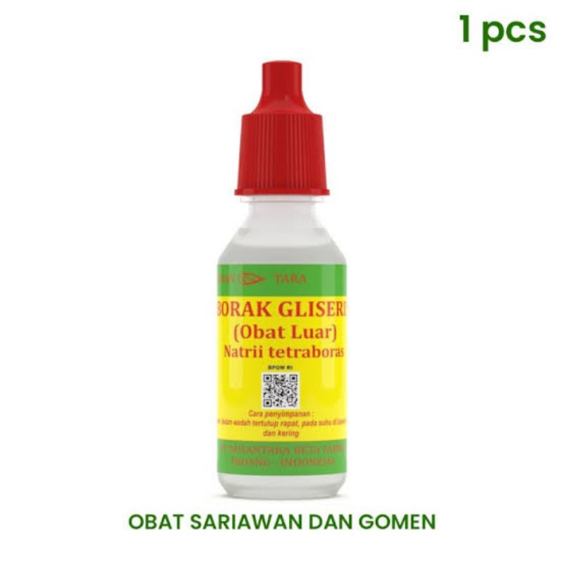 Borak Gliserin 16 ml (GOM) / Glycerine Slime Activator / Obat Sariawan