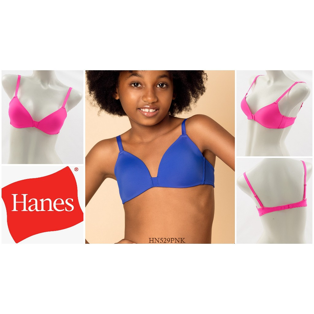 Mini Bra / Bra Remaja Wanita HANES Tanpa Kawat Busa Tipis Full Cup Pakaian Dalam Underwear BH HN529P