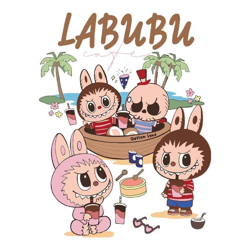 

Sablon Setrika DTF Labubu Camping