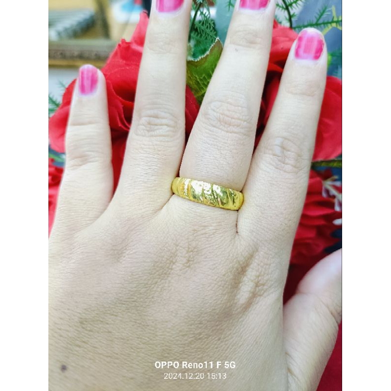 cincin ukir 1 suku koin 91 anak dan dewasa