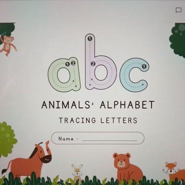 

BUKU EDUKASI Belajar menulis Alfabet
