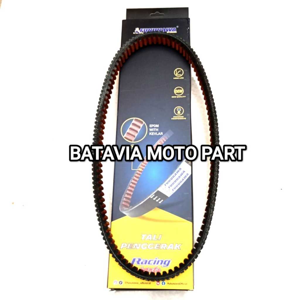 VBELT ONLY HONDA GENIO V-BELT BEAT STREET LED SCOOPY NEW MERK FUKUKAWA KODE PART F23100-KOJ-N01