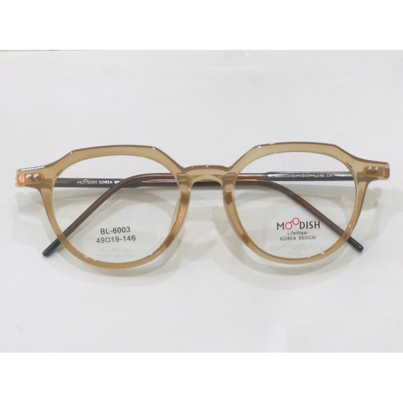 Kacamata Moodish Coklat transparan 6003