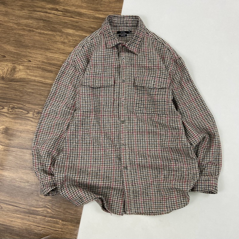 SPAO Flannel Plaid Double Pocket Shirt