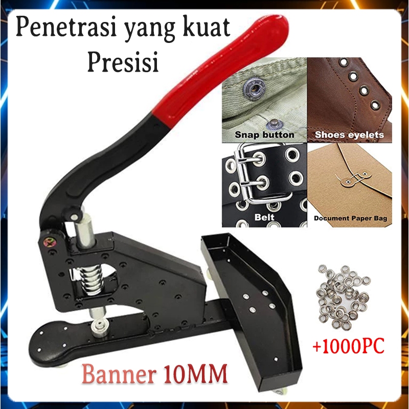 10mm 1000PCS Mesin Hand Press Otomatis Mata Ayam Eyelet Alat press mata ayam Mesin Grommet Press Tan