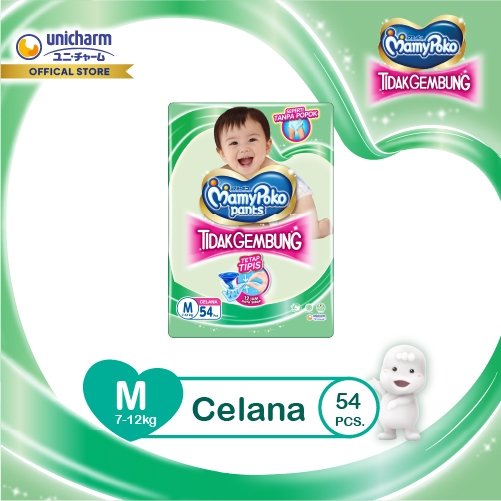 MamyPoko Pants Tidak Gembung - M 54 - Popok Celana
