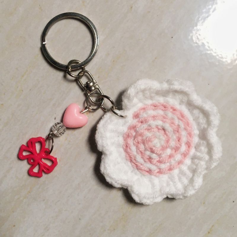 Narutomaki, Fish Cake crochet keychain
