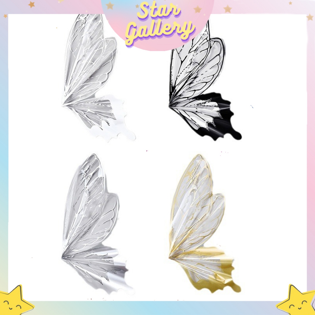 

(40 LEMBAR) Flower Wrapping Set Butterfly OPP Kupu Kupu Transparan Wrapping Kupu Kupu Cellophane KB55