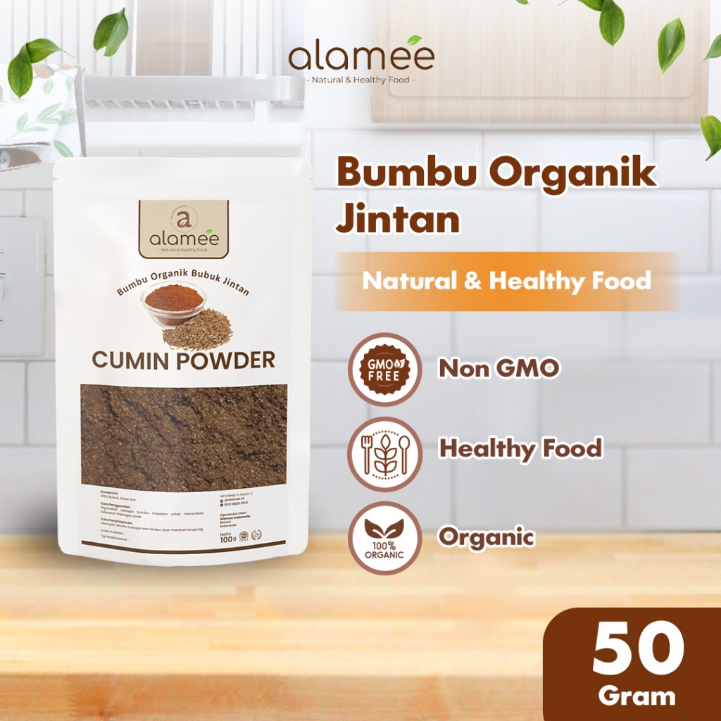 

ALAMEE Jintan Bubuk Cumin Powder Bumbu Dapur Instan Jinten Ground Caraway Rempah Masak 50 Gram