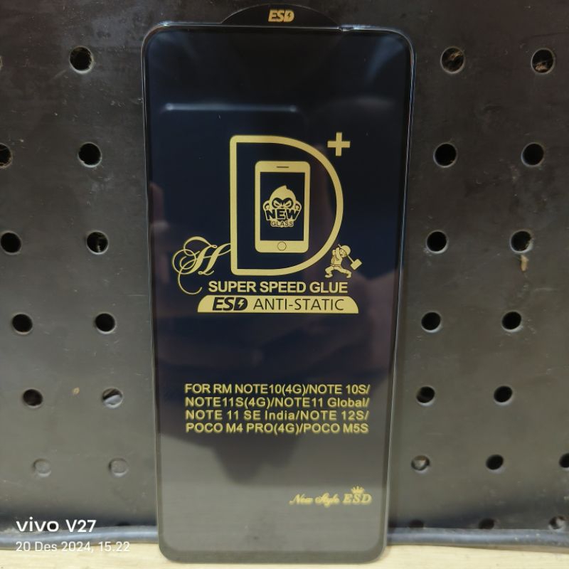 TG REDMI 9C TEMPERED GLASS CLEAR ESD FULL