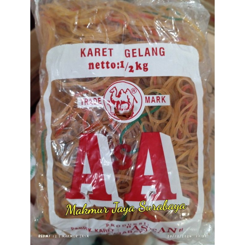 

Karet Gelang AA Merah/Karet Pentil/Karet Bungkus Nasi/Karet Gelang