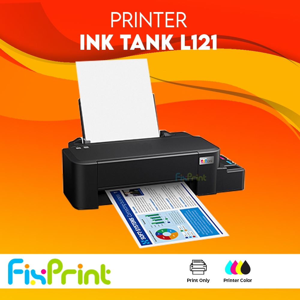 Printer Epson Inktank L121 Single Function Print Pengganti Epson L120 Inktank Modif Infus Pabrik PRI