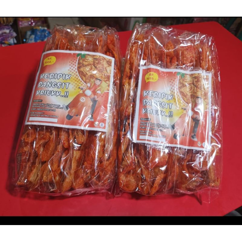 

Keripik Pangsit Pedas Kriuk 1 Pack isi 12 Pcs