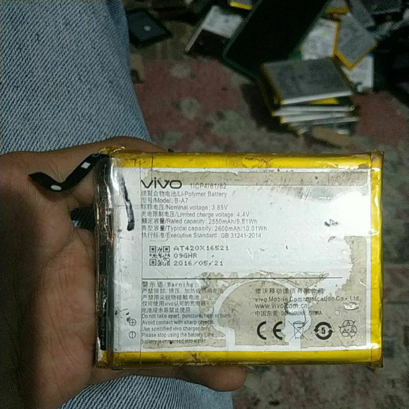 BATERAI BEKAS VIVO V3 B-A7 MINUS FLEKSIBEL