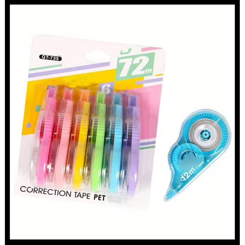 

Tipex Isi 6 Correction Tape Pen 12m Tipe X