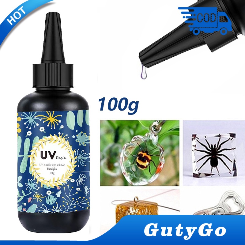 

100g Transparent UV resin glue,UV resin glue for DIY craft, Resin UV bening DIY