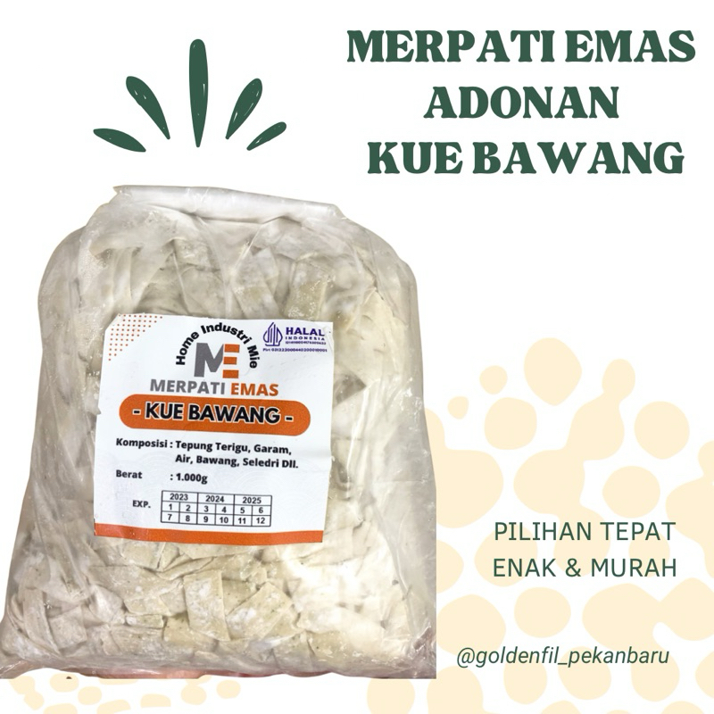 

Adonan kue bawang merpati emas 1kg frozen