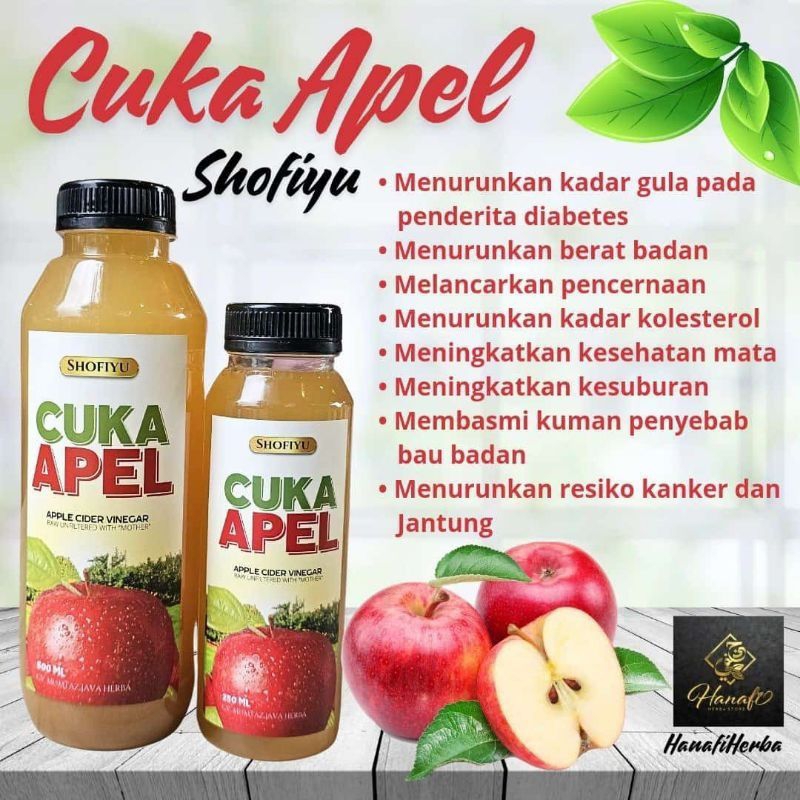 

Cuka Apel Shofiyu Mother of Vinegar 250ml javahills honey