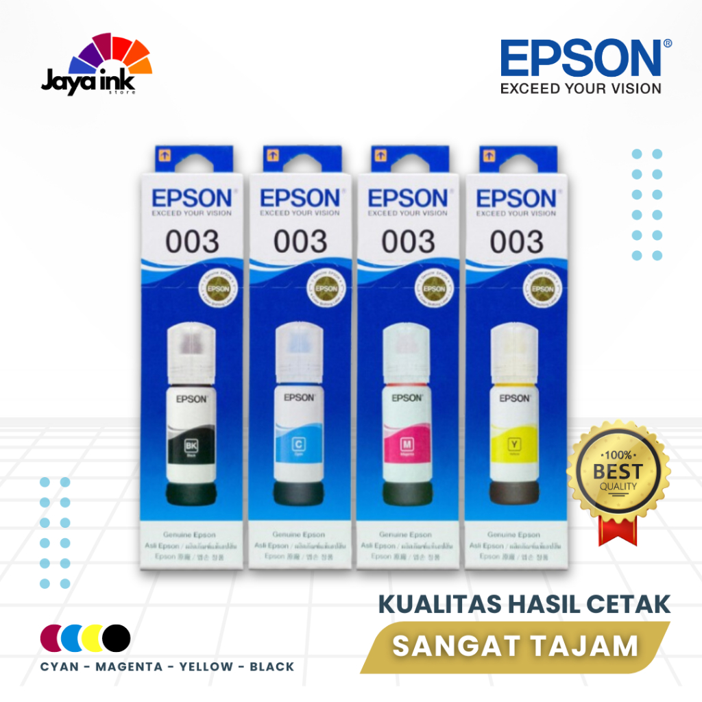

Tinta Refill Epson 003 Printer code L1110 L5190 L3150 L3110 L3100 L3101 L3210