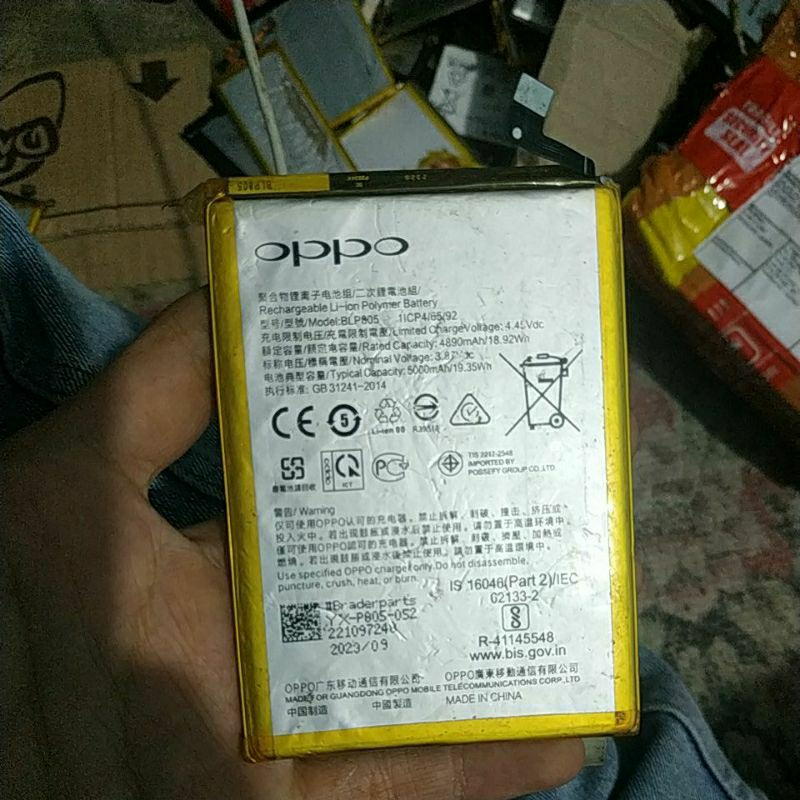 BATERAI BEKAS OPPO A33/BLP805 bukan ori