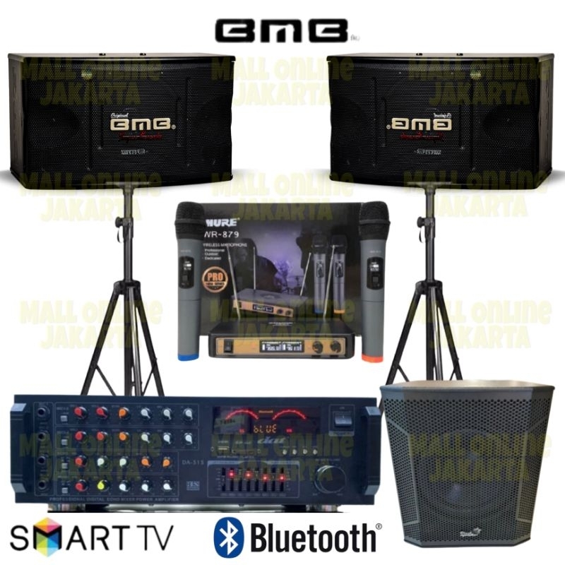 Paket karaoke bmb 10 inch subwoofer aktif 12 inch sound system