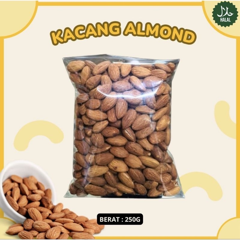 

kacang almond 250gr
