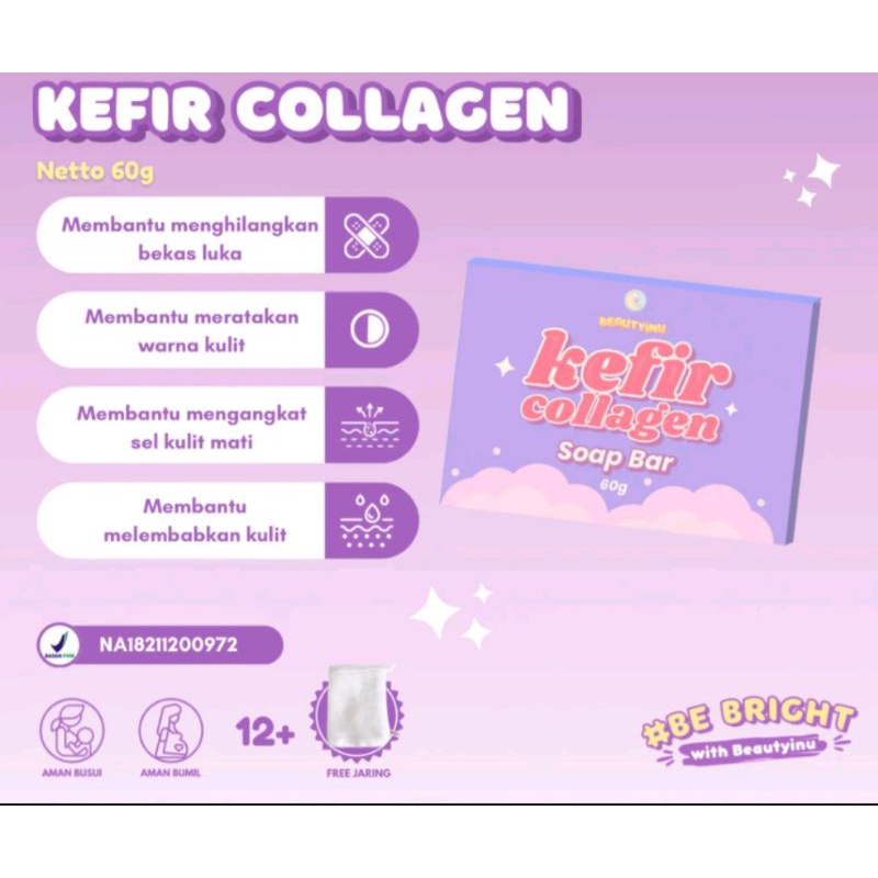 sabun kefir collagen soap bar beautyinu