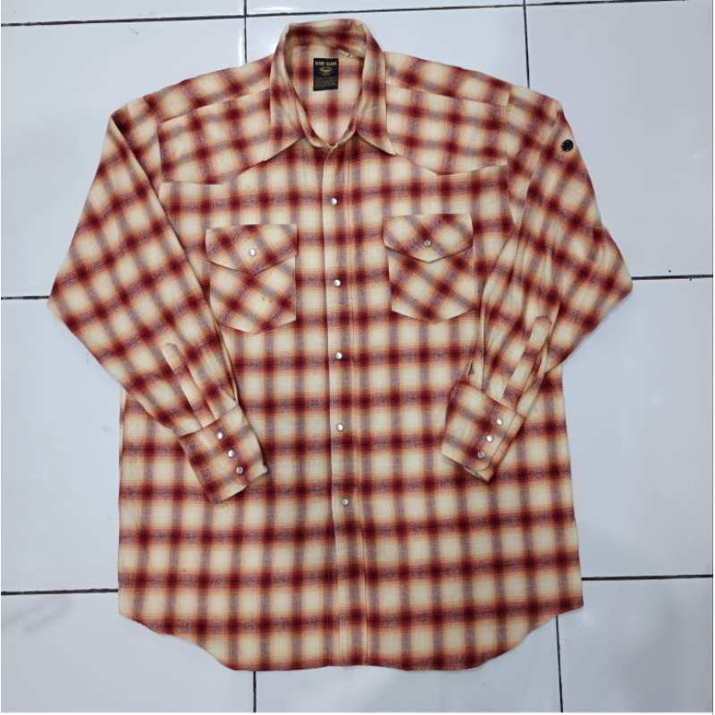 Stone Island Veterano Flannel Western Shirts Size XL
