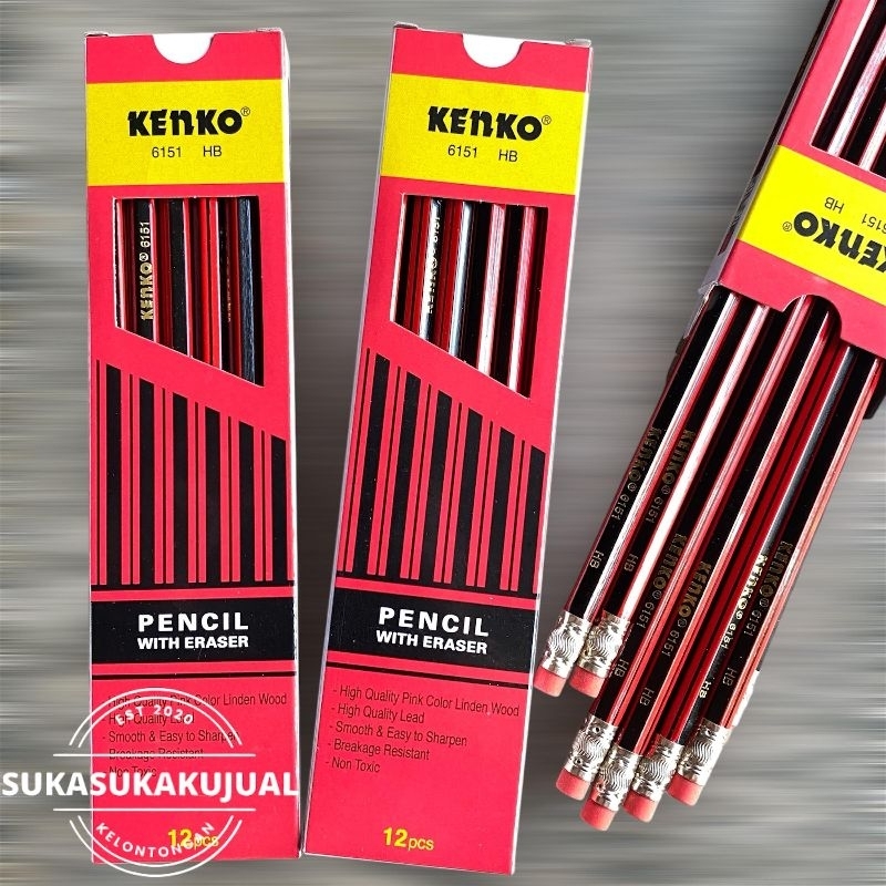 

(12pcs)pensil kenko 6151 HB